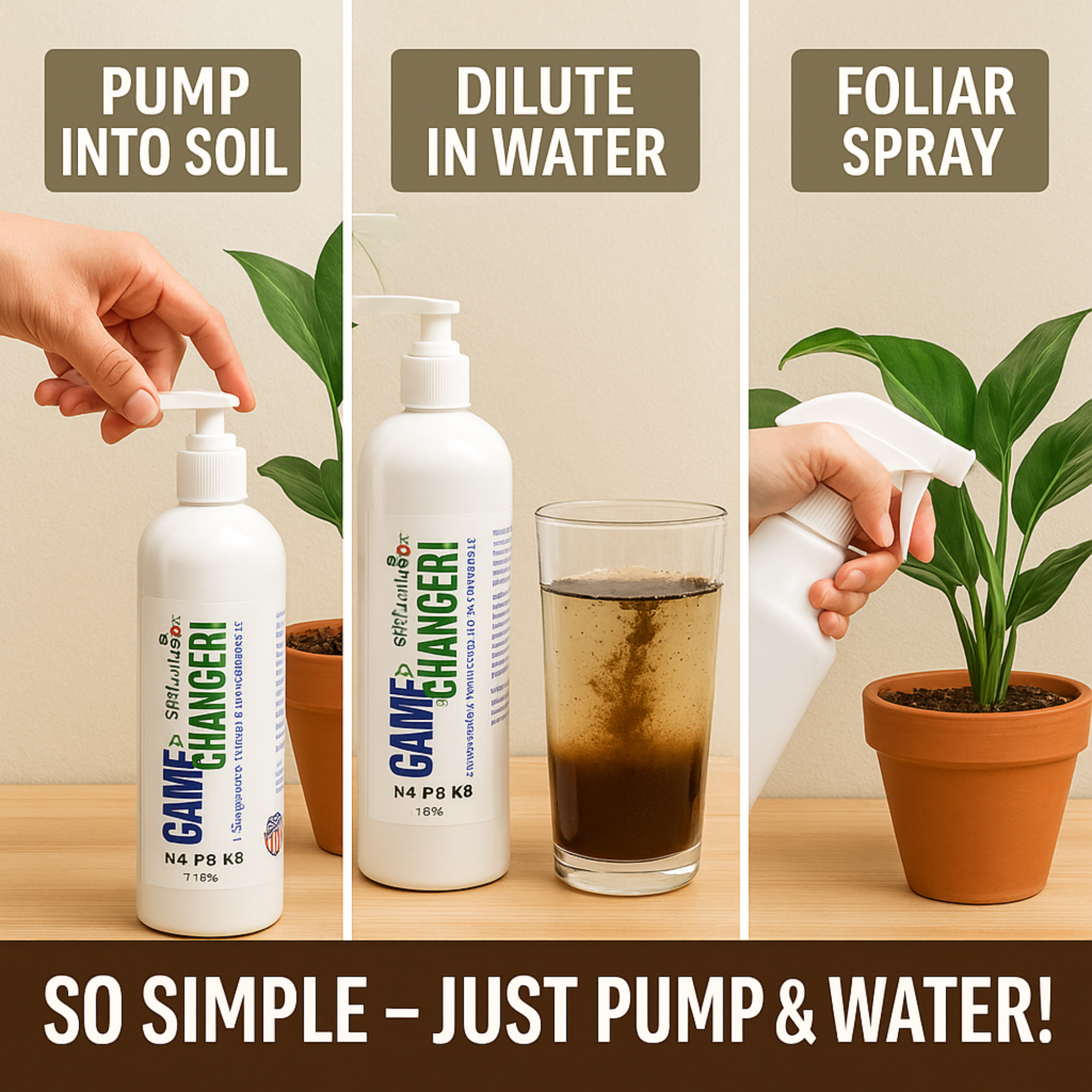 GS Plant Food - 4-3-3 NPK, Liquid, Organic