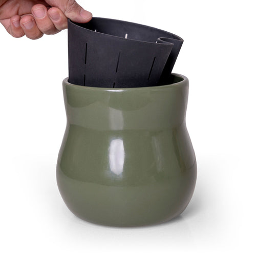 Ceramic Plant Pot - Rubber Liner