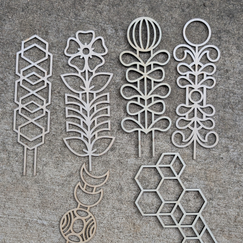 Mid-Century Plant Trellis - Premium Wooden Trellis