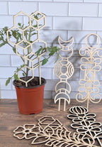 Mid-Century Plant Trellis - Premium Wooden Trellis