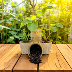 Ocean Made Kelp Pots - 3 Inch Round, Biodegradable