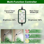 Premium Telescoping Grow Light - Full Spectrum LED