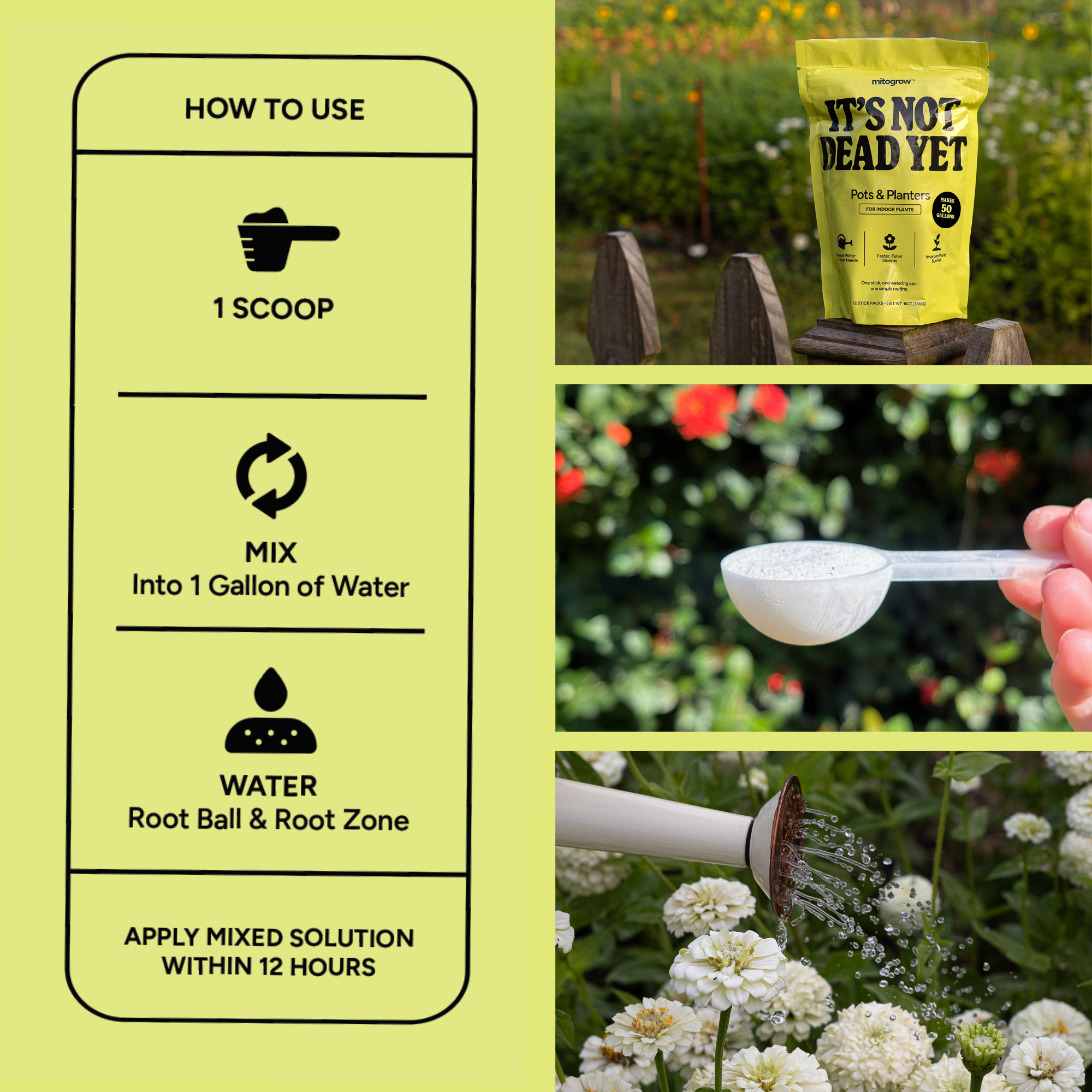 It's Not Dead Yet Plant Food - Soluble Plant Food for Indoor and Outdoor