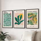 Colorful Matisse-Inspired Art - Set of 3, Wall Art