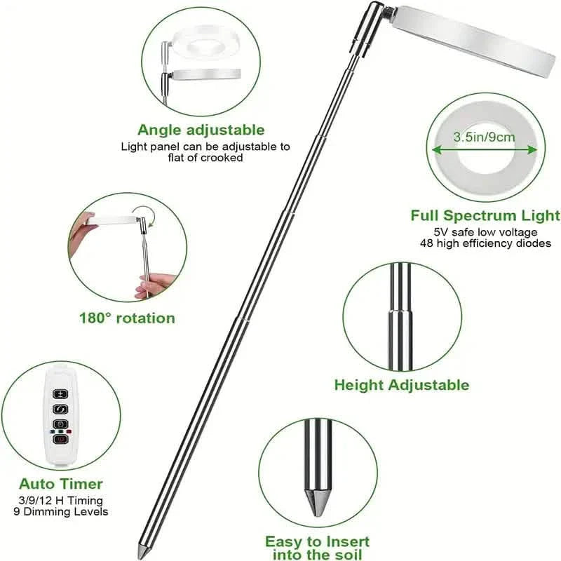 Halo Single Plant Grow Light - Full Spectrum LED