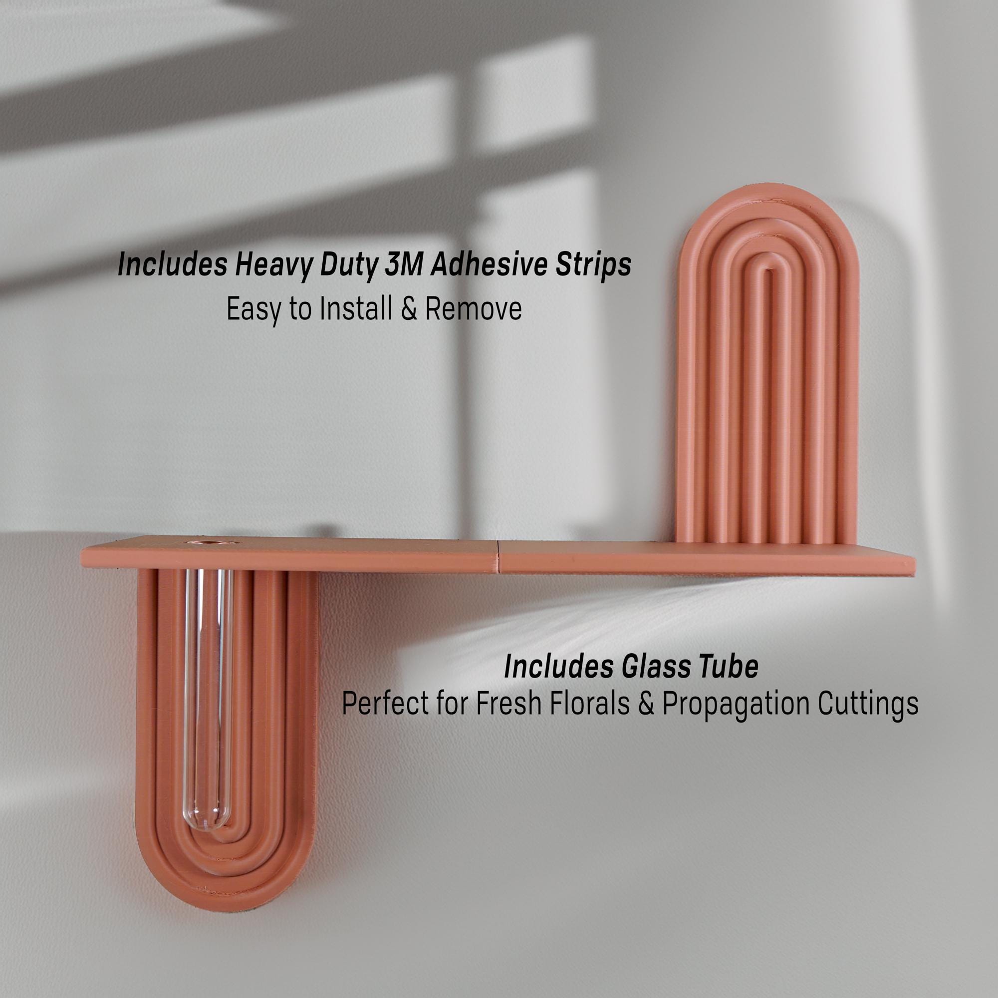 Modern Arched Wall Shelf - Propagation Station, Modern Shelf Design