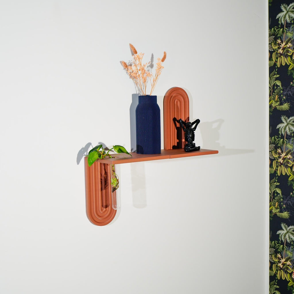 Modern Arched Wall Shelf - Propagation Station, Modern Shelf Design