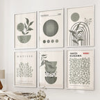 Sage Green Gallery Art - Set of 6, Wall Art