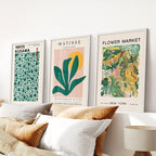 Colorful Matisse-Inspired Art - Set of 3, Wall Art