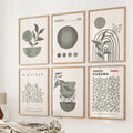 Sage Green Gallery Art - Set of 6, Wall Art