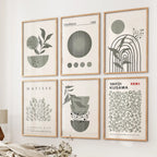 Sage Green Gallery Art - Set of 6, Wall Art