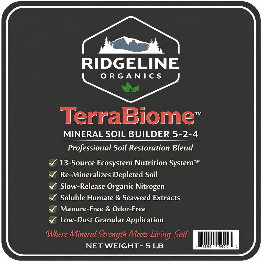 Ridgeline Organics Terra Biome™ - Mineral Soil Builder 5-2-4 NPK, 5lbs