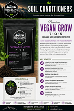 Ridgeline Vegan Grow - 7-0-5 NPK Granular Food